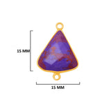Purple Turquoise Gemstone Charms