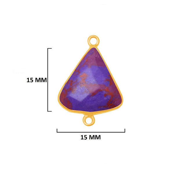 Purple Turquoise Gemstone Charms
