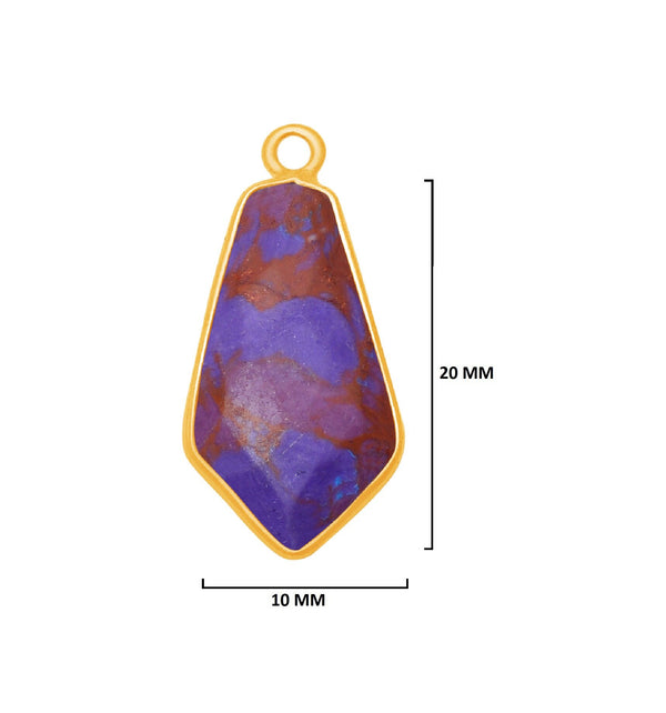 Purple Turquoise Gemstone Charms
