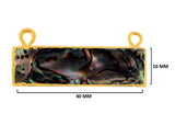 Abalone Shell Stone Necklace for Jewelry Making 10X40mm 15X20mm 8X30mm Rectangle/Bar Bezel Charms Pendants 24K Gold Electroplated Chakra DIY