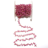 fuschia pink chalcedony birthstone month March, zodiac sign Gemini.