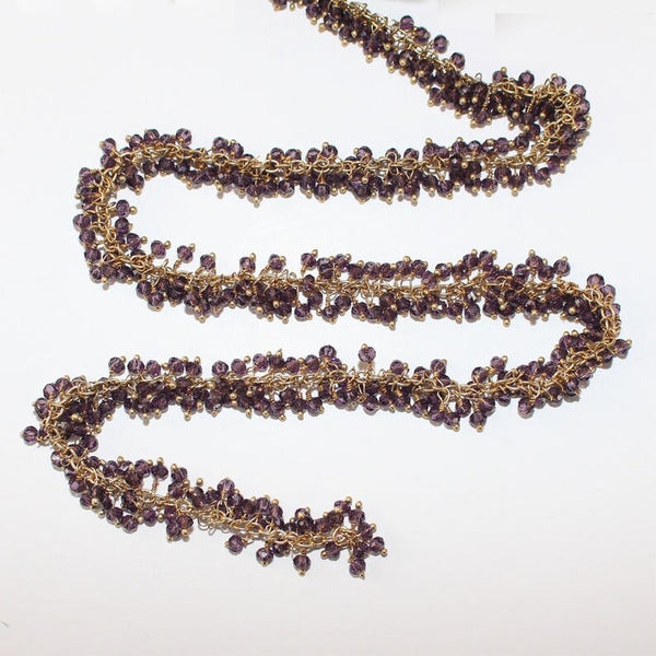 Amethyst Rosary Chain Jewelry