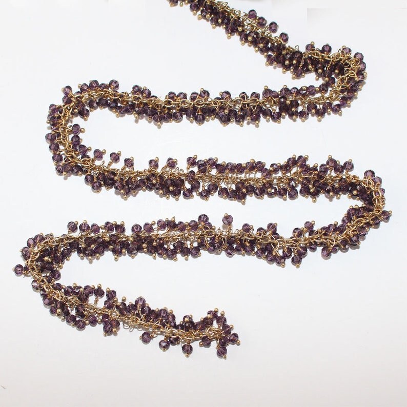 Amethyst Rosary Chain Jewelry