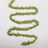 peridot semi-precious gemstone beads 24k gold plated over silver rosary chain for a necklace, earrings, anklet, and bracelet making.