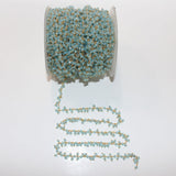 blue peruvian chalcedony quartz birthstone month March, zodiac sign Gemini.