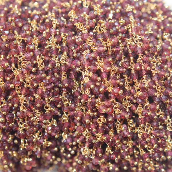 rhodolite garnet quartz gemstone bead chain silver, women jewelry making necklaces, earrings, and bracelets bead chain.