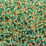 green onyx quartz gemstone bead chain silver, women jewelry making necklaces, earrings, and bracelets bead chain.