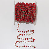 dark red coral chips birthstone month October, zodiac sign Aries and Scorpio.