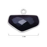 Boho Chic Black Onyx Bezel Pendant - Handcrafted Gemstone Necklace in 925 Sterling Silver with Stunning Finishes