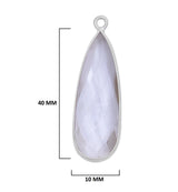 Boho Chic Clear Quartz Bezel Pendant - Handcrafted Gemstone Necklace in 925 Sterling Silver with Stunning Finishes