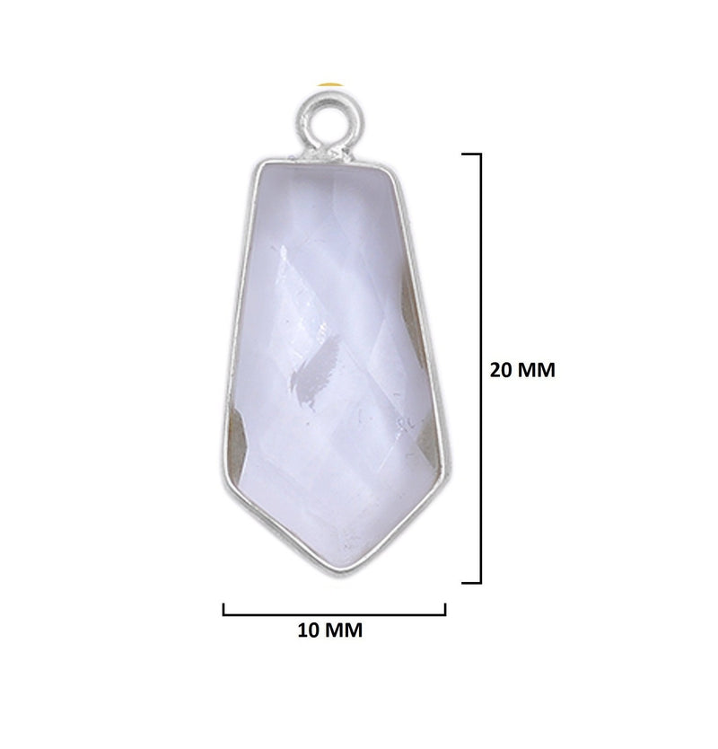 Boho Chic Clear Quartz Bezel Pendant - Handcrafted Gemstone Necklace in 925 Sterling Silver with Stunning Finishes