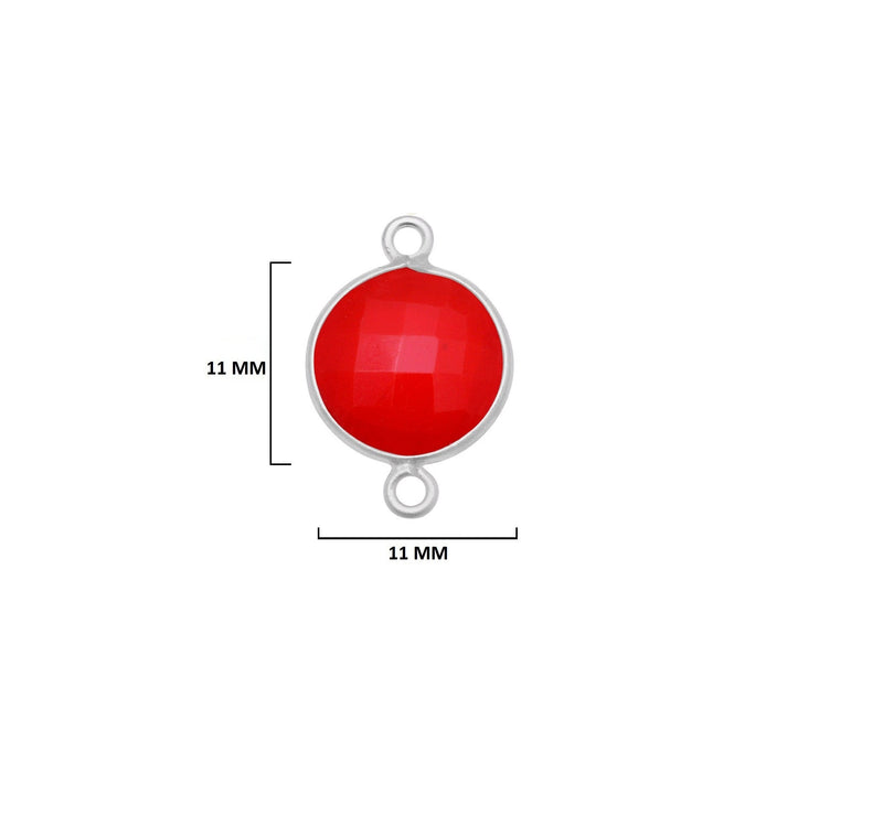 Boho Chic Coral Bezel Pendant - Handcrafted Gemstone Necklace in 925 Sterling Silver with Stunning Finishes