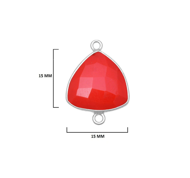Boho Chic Coral Bezel Pendant - Handcrafted Gemstone Necklace in 925 Sterling Silver with Stunning Finishes