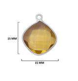 Boho Chic Lemon Quartz Bezel Pendant - Handcrafted Gemstone Necklace in 925 Sterling Silver with Stunning Finishes
