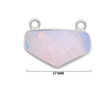 Boho Chic Opalite Bezel Pendant - Handcrafted Gemstone Necklace in 925 Sterling Silver with Stunning Finishes