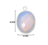 Opalite Pendant – Sterling Silver Bezel, Boho Necklace