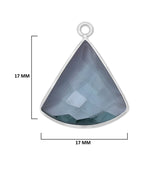 Boho Chic London Blue Topaz Bezel Pendant - Handcrafted Gemstone Necklace in 925 Sterling Silver with Stunning Finishes