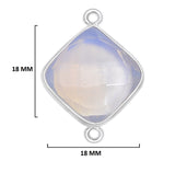Boho Chic Opalite Bezel Pendant - Handcrafted Gemstone Necklace in 925 Sterling Silver with Stunning Finishes