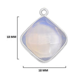 Boho Chic Opalite Bezel Pendant - Handcrafted Gemstone Necklace in 925 Sterling Silver with Stunning Finishes