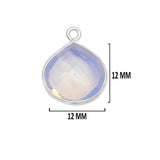 Boho Chic Opalite Bezel Pendant - Handcrafted Gemstone Necklace in 925 Sterling Silver with Stunning Finishes