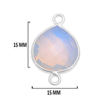 Boho Chic Opalite Bezel Pendant - Handcrafted Gemstone Necklace in 925 Sterling Silver with Stunning Finishes