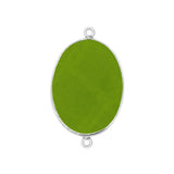 Boho Chic Peridot Bezel Pendant - Handcrafted Gemstone Necklace in 925 Sterling Silver with Stunning Finishes