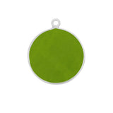 Boho Chic Peridot Bezel Pendant - Handcrafted Gemstone Necklace in 925 Sterling Silver with Stunning Finishes