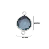 Boho Chic London Blue Topaz Bezel Pendant - Handcrafted Gemstone Necklace in 925 Sterling Silver with Stunning Finishes