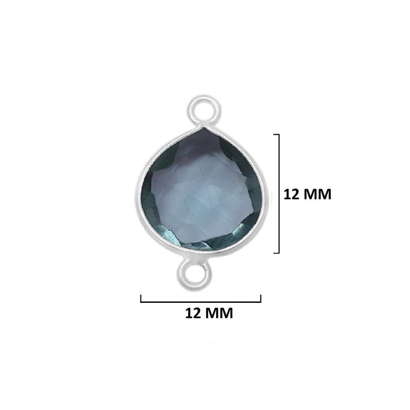 Boho Chic London Blue Topaz Bezel Pendant - Handcrafted Gemstone Necklace in 925 Sterling Silver with Stunning Finishes