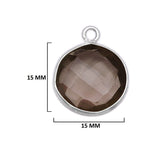 Boho Chic Smoky Quartz Bezel Pendant - Handcrafted Gemstone Necklace in 925 Sterling Silver with Stunning Finishes