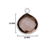 Boho Chic Smoky Quartz Bezel Pendant - Handcrafted Gemstone Necklace in 925 Sterling Silver with Stunning Finishes