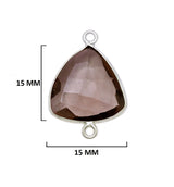 Boho Chic Smoky Quartz Bezel Pendant - Handcrafted Gemstone Necklace in 925 Sterling Silver with Stunning Finishes