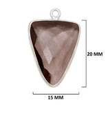 Boho Chic Smoky Quartz Bezel Pendant - Handcrafted Gemstone Necklace in 925 Sterling Silver with Stunning Finishes