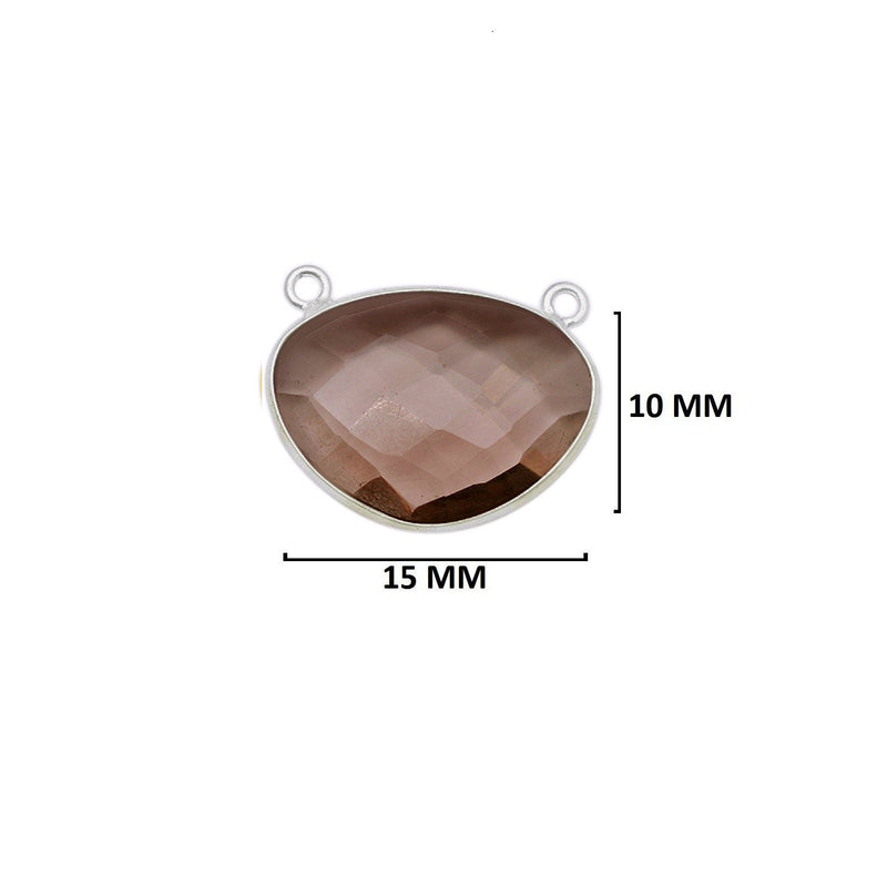 Smoky Quartz Sterling Silver Bezel Pendant - Boho Gemstone Necklace