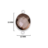 Smoky Quartz Sterling Silver Bezel Pendant - Boho Gemstone Necklace