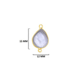 Boho Chic Clear Quartz Bezel Pendant - Handcrafted Gemstone Necklace with 24kt Gold Plating