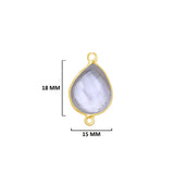 Boho Chic Clear Quartz Bezel Pendant - Handcrafted Gemstone Necklace with 24kt Gold Plating