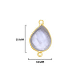 Boho Chic Clear Quartz Bezel Pendant - Handcrafted Gemstone Necklace with 24kt Gold Plating