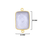 Boho Chic Clear Quartz Bezel Pendant - Handcrafted Gemstone Necklace with 24kt Gold Plating