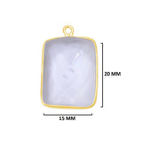 Boho Chic Clear Quartz Bezel Pendant - Handcrafted Gemstone Necklace with 24kt Gold Plating