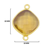 Boho Chic Lemon Quartz Bezel Pendant - Handcrafted Gemstone Necklace with 24kt Gold Plating