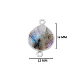 Labradorite Heart Pendant - Boho Chic Gemstone Necklace with 925 Sterling Silver Elegance