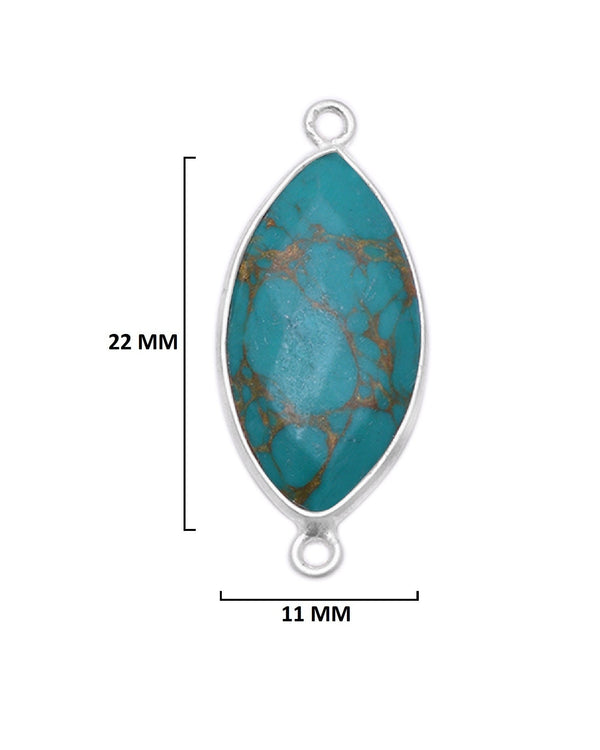Blue Turquoise Gemstone Charms