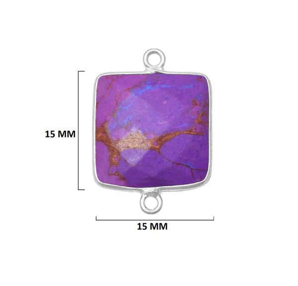 Purple Turquoise Gemstone Charms