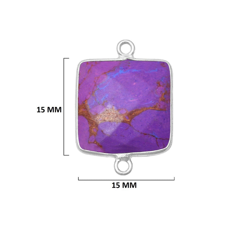 Purple Turquoise Gemstone Charms