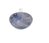 Rainbow Moonstone Oval Pendant - Boho Chic Gemstone Necklace with 925 Sterling Silver Elegance