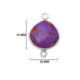 Sterling Silver-Plated Bezel Charms