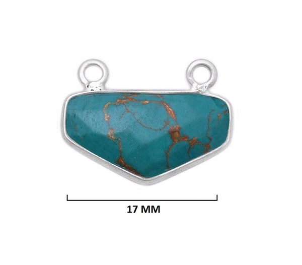 Blue Turquoise Gemstone Charms