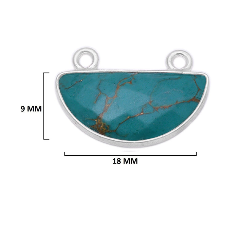 Blue Turquoise Gemstone Charms