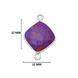 Purple Turquoise Gemstone Charms